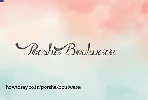 Porsha Boulware