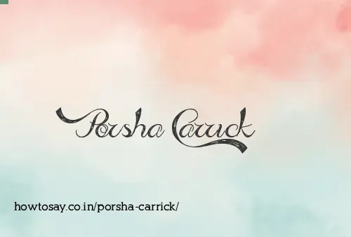 Porsha Carrick
