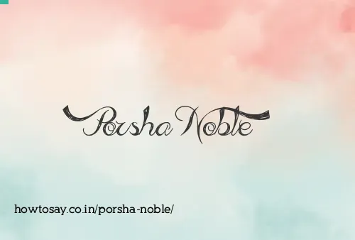 Porsha Noble