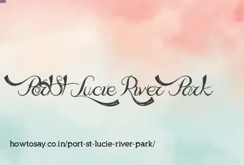 Port St Lucie River Park