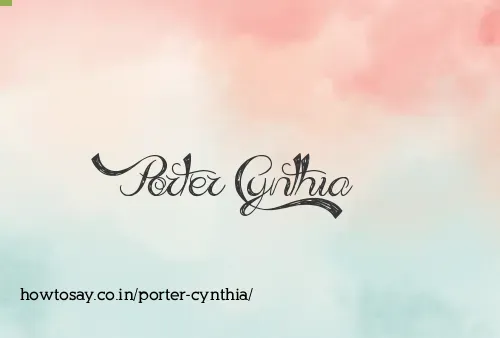 Porter Cynthia