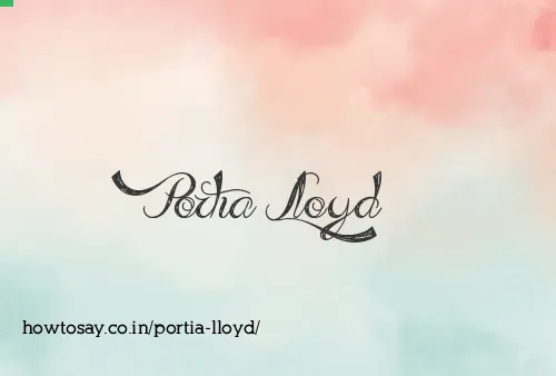 Portia Lloyd