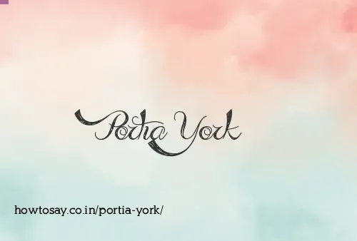 Portia York