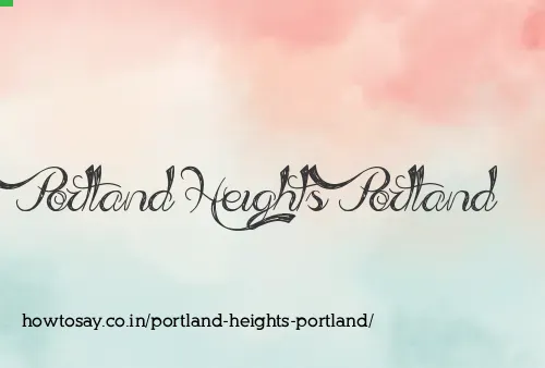 Portland Heights Portland