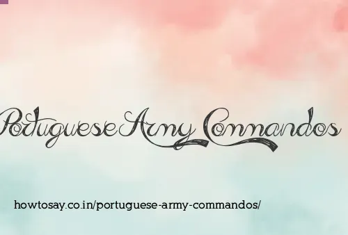 Portuguese Army Commandos