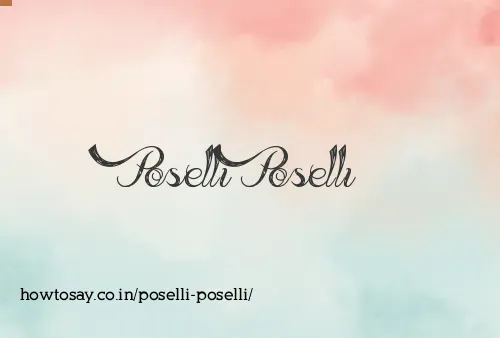 Poselli Poselli