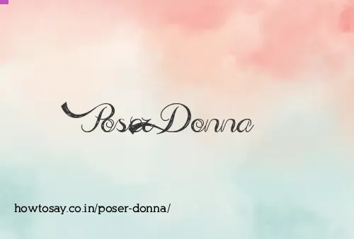 Poser Donna