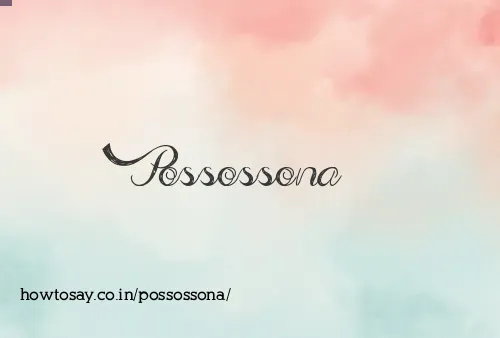 Possossona