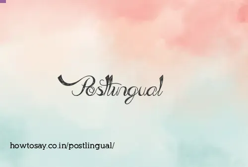 Postlingual