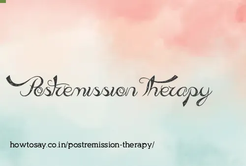 Postremission Therapy