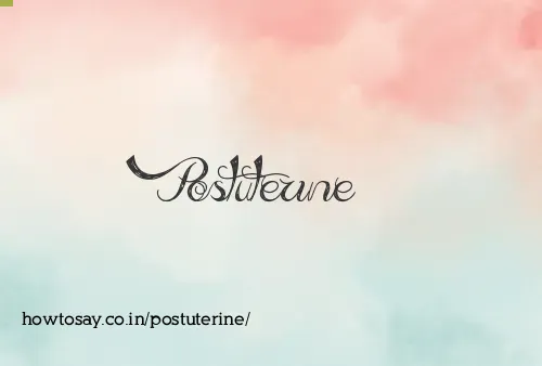 Postuterine