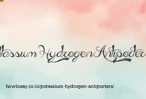 Potassium Hydrogen Antiporters
