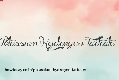 Potassium Hydrogen Tartrate