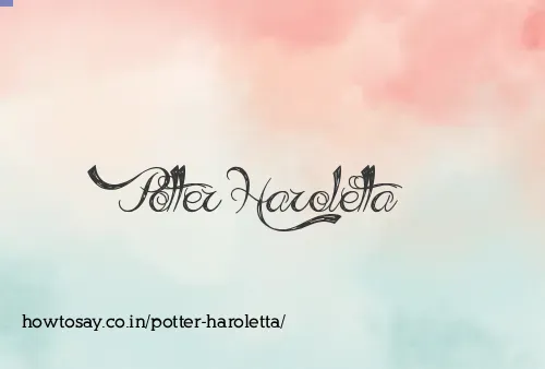 Potter Haroletta