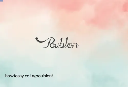 Poublon
