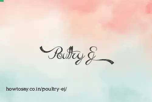 Poultry Ej