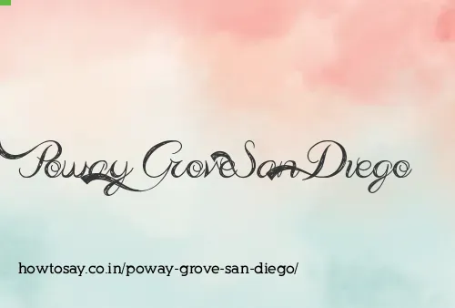 Poway Grove San Diego