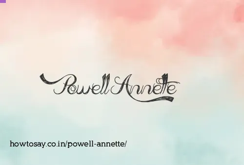 Powell Annette
