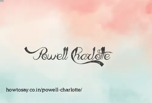 Powell Charlotte