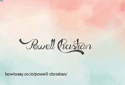 Powell Christian