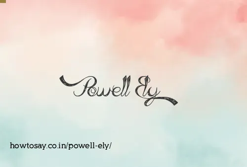 Powell Ely