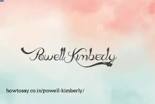 Powell Kimberly