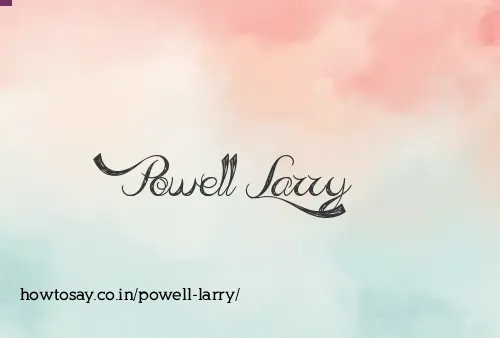 Powell Larry