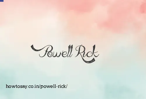 Powell Rick
