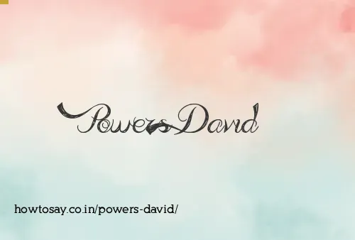 Powers David
