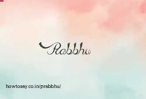 Prabbhu