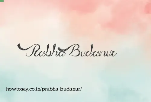 Prabha Budanur