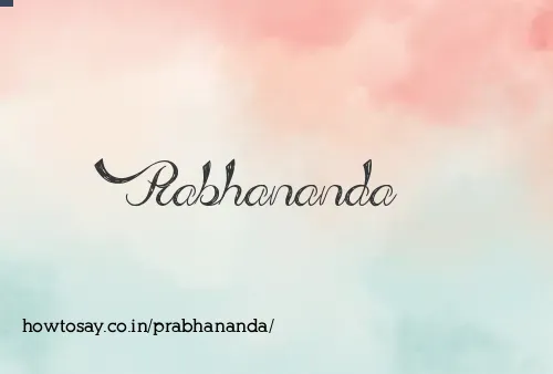 Prabhananda