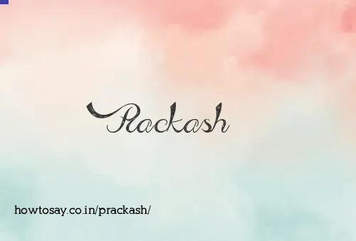 Prackash
