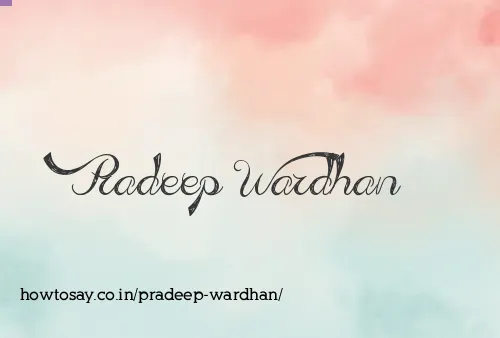 Pradeep Wardhan