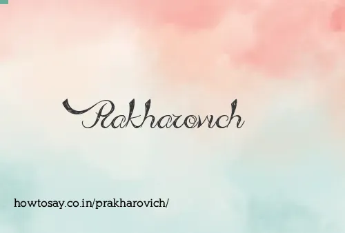 Prakharovich