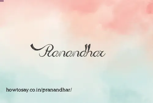 Pranandhar