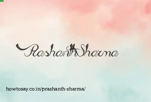 Prashanth Sharma