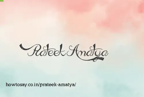 Prateek Amatya