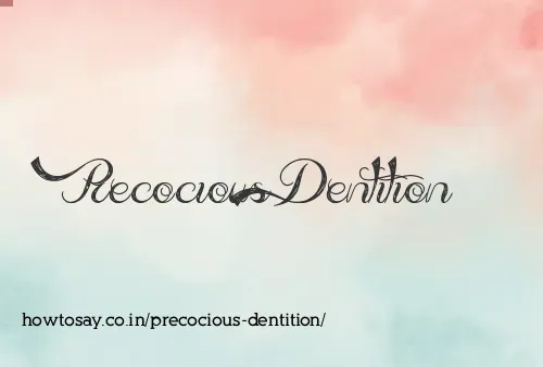 Precocious Dentition