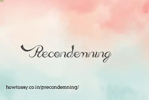 Precondemning