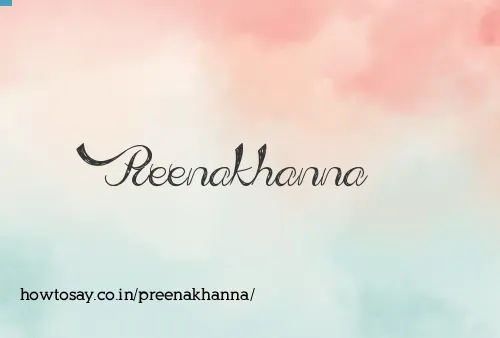 Preenakhanna