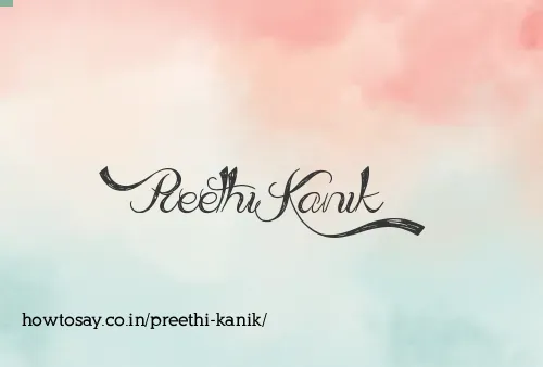 Preethi Kanik