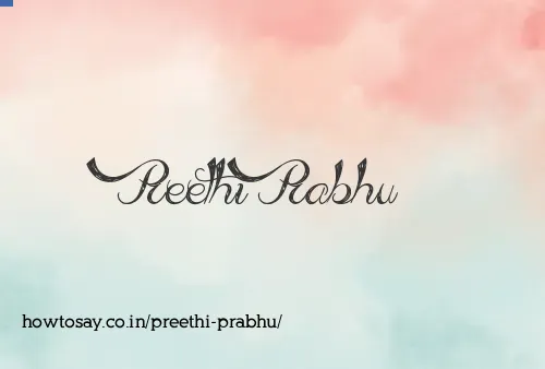 Preethi Prabhu