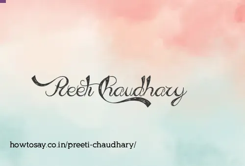Preeti Chaudhary
