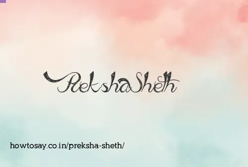 Preksha Sheth