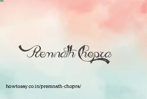 Premnath Chopra