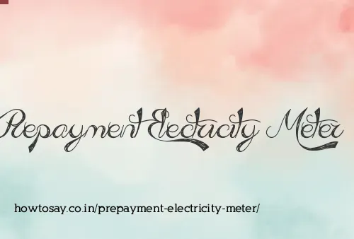 Prepayment Electricity Meter