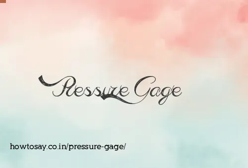 Pressure Gage