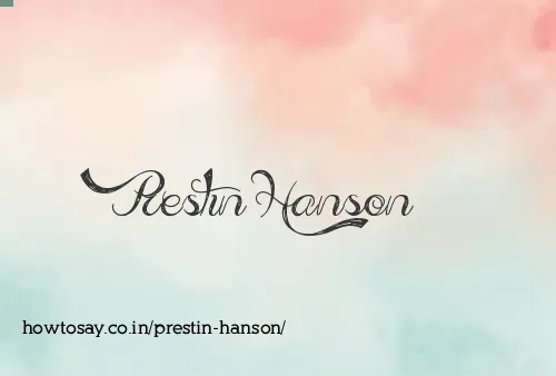 Prestin Hanson