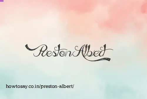 Preston Albert